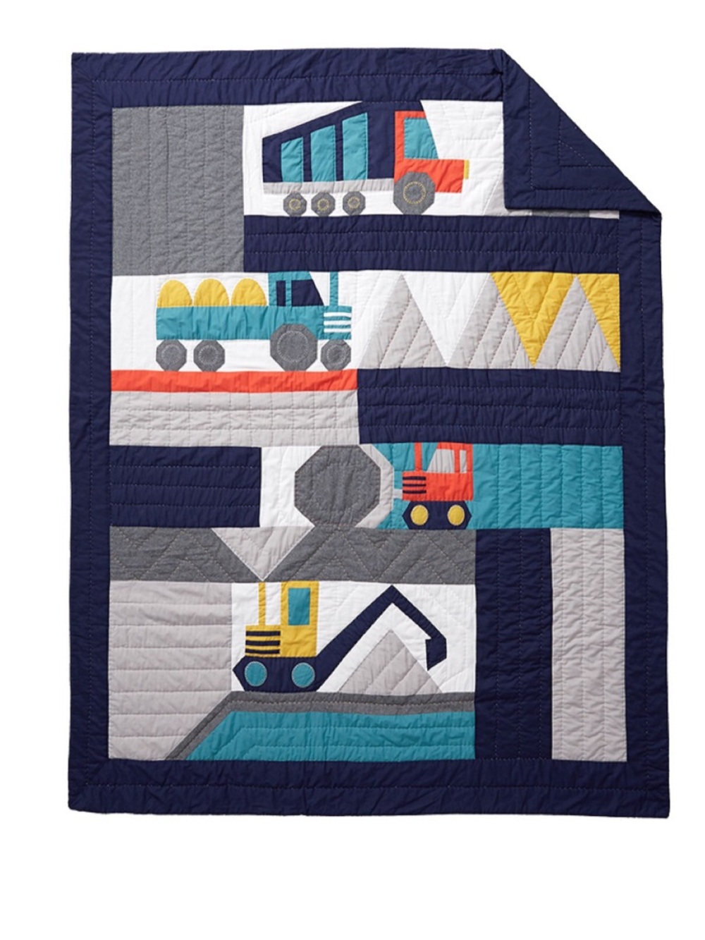 Pottery Barn Kids Jax Construction Quilt Set - Picture 2 of 7